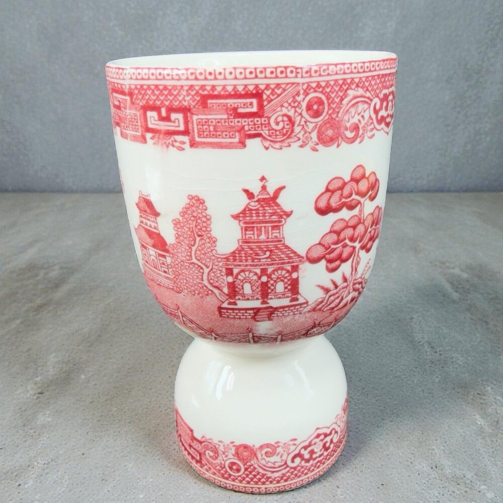 JOHNSON BROTHERS Double Egg Cup Holder Red Willow Olde English Countryside Cup